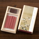 スティックお香 桐箱入「雪月花」 花 奥床しい日本の花 お香と香立てセット 悠々庵 Incense and incense stand set