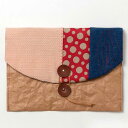 ちょこっとお出かけ封筒ヨコ型(A5サイズ)002 米袋封筒のちほど Handbag made of rice bag