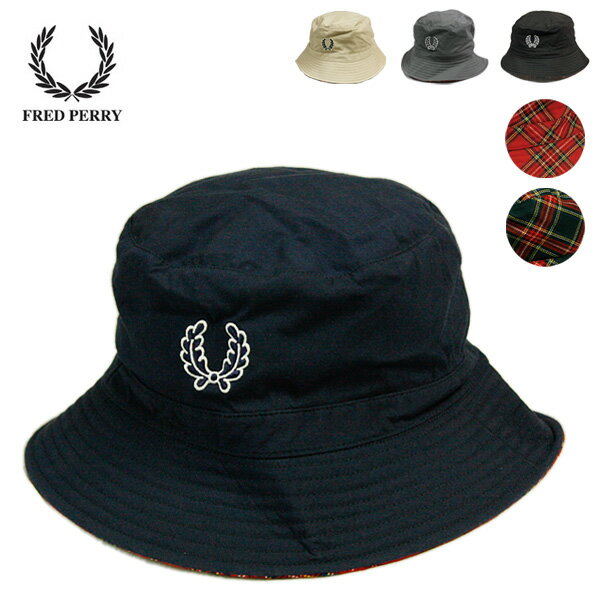 【アウトレット】FRED PERRY（フレッドペリー）バケットハット 帽子 ハット リバー…...:walkstore:10002996