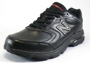 【new balance】MW880AB2ブラック2E【本革オールレザー】【紳士靴】【ウォーキングシューズ】【ABZORB】【REV-LITE】【Ndurance】【N-ERGY】