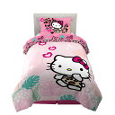 [送料無料] Hello Kitty 子供用掛け布団＆シャム 2点セット ツイン/フル リバーシブル ピンク [楽天海外通販] | Hello Kitty Kids Comforter and Sham, 2-Piece Set, Twin/Full, Reversible, Pink