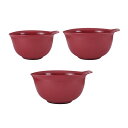 [送料無料] KitchenAid ユニバーサルプラスチック製ミキシングボウル3個セット レッド [楽天海外通販] | Kitchenaid Universal Set of 3 Plastic Mixing Bowls in Red
