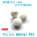 【口臭/口腔環境/善玉菌】newプロバイオデンタルペット (粒タイプ)60粒 犬用 シェイカー・スポイトなし ペット用