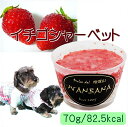 犬のアイス イチゴシャーベット 70g ストロベリー&クッキー味 無添加 暑い 熱中症対策 食欲不振 夏バテ 体温調節 フルーツ 果物 ひんやり 冷たい 贈り物 ギフト プレゼント アレルギー対応 6600円以上送料無料 ワンバナ