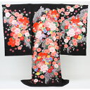 【期間限定クーポン】【販売】お宮参り 着物 女児 祝着 「日本製正絹黒地に毬と花々」お宮参り・産着・祝着*〔送料無料〕【あす楽対応】販売用 購入