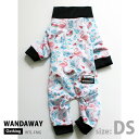 【WANDAWAY】つるつるロンパース・DSサイズ(フラミンゴ)