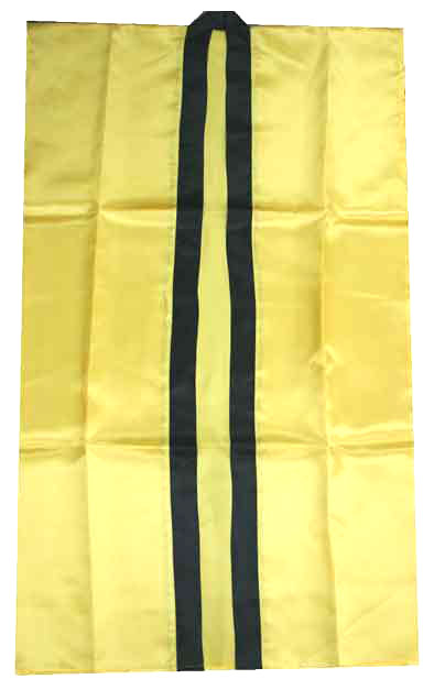 サテンロング袖無しハッピ「黄色」雑貨屋さんのつくった簡易の袖無しハッピです。納期は通常3〜5営業日かかります。