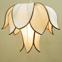 【つぼみフラワーペンダントライト】3層式で電球が隠れてるお花の形の間接照