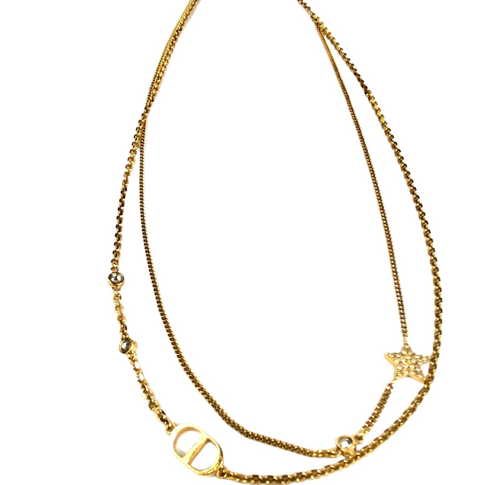Christian Dior クリスチャンディオール ロゴ ネックレス 22 ネックレス 安く 買える 店