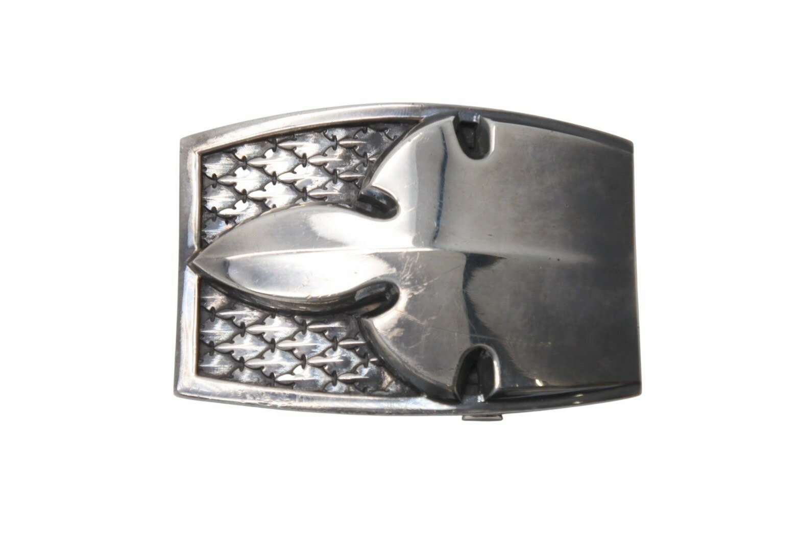 極美品 CHROME HEARTS クロムハーツ BUCKL フレアニー ベルト BSフレア バックル シルバー925 214g 中古 4b005508