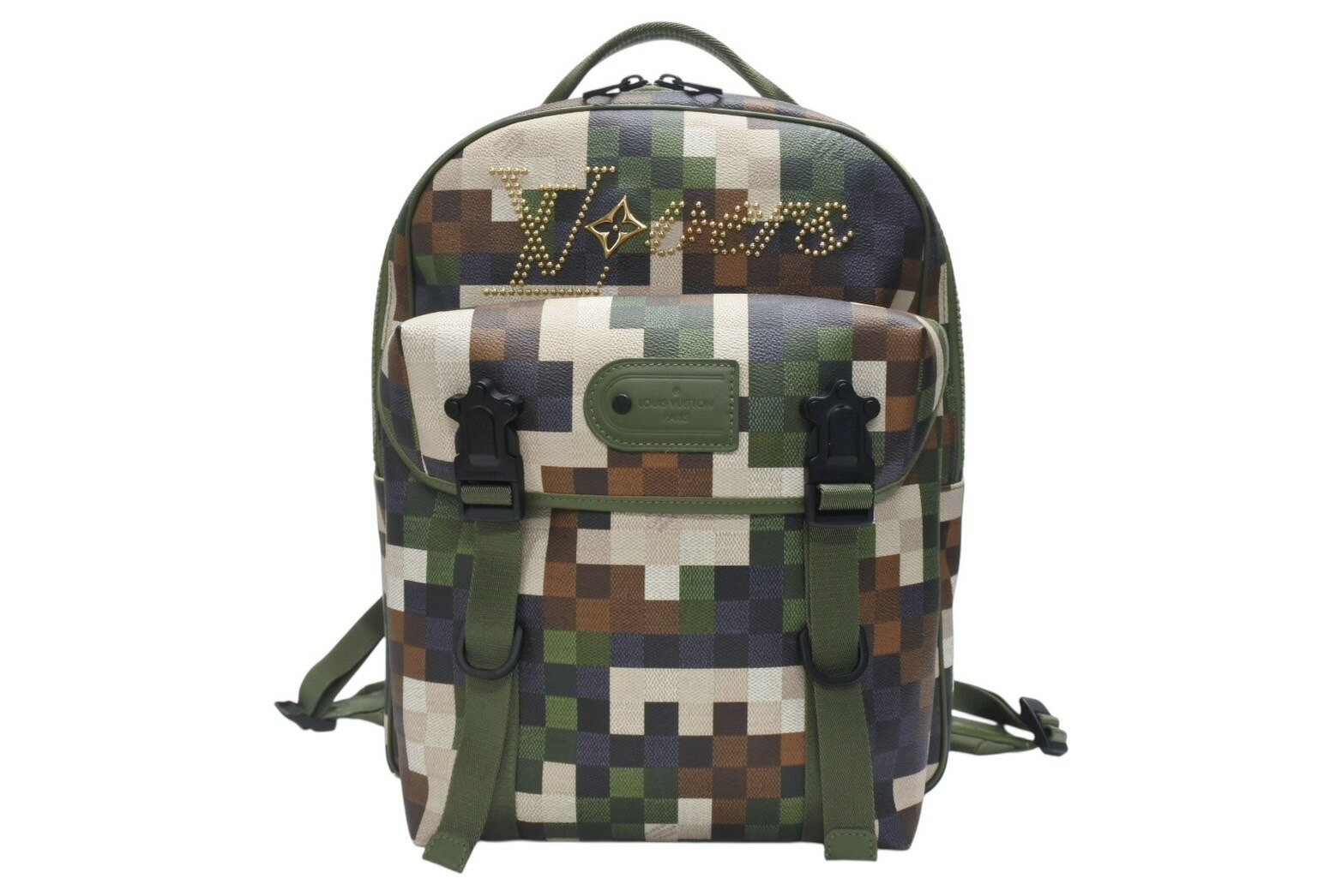 新品未使用 LOUIS VUITTON ルイヴィトン モーション バックパック リュック M24445 ダモフラージュ キャンバス NIGO 中古 4b005874