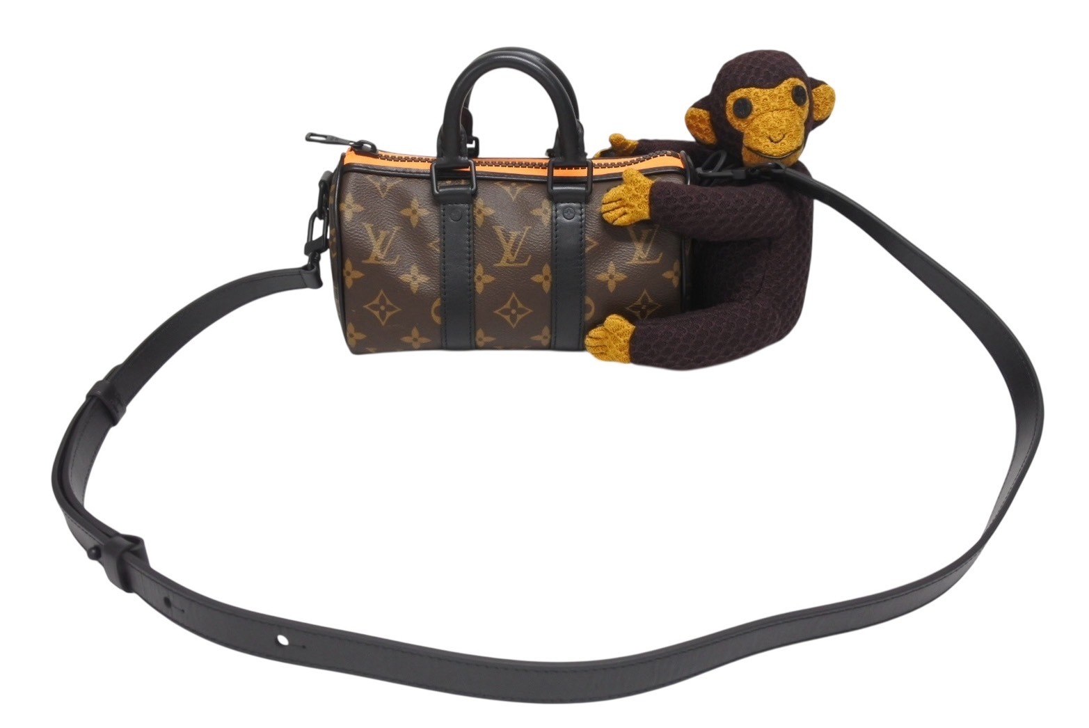 新品同様 LOUIS VUITTON ルイヴィトン キーポルXS ハンドバッグ ショルダーバッグ M80118 モノグラム LVフレンド ヴァージル アブロー 中古 4b006293