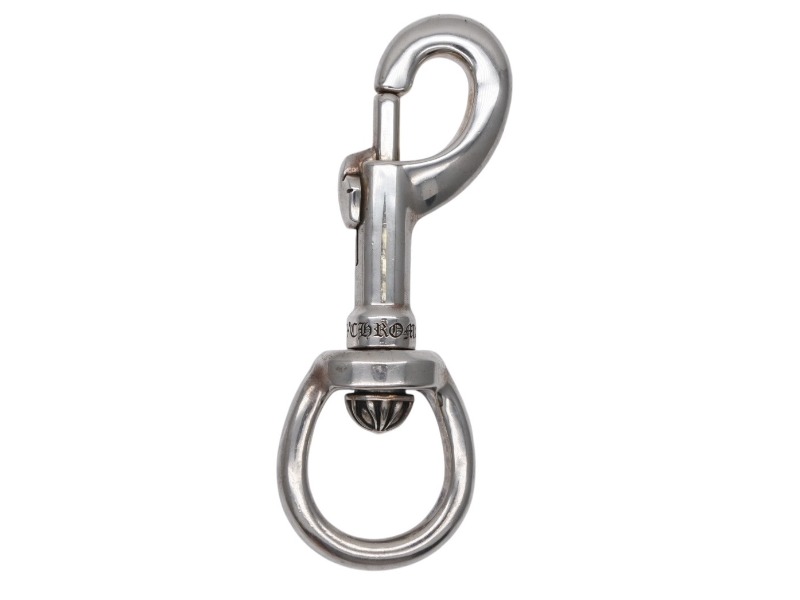 極美品 CHROME HEARTS クロムハーツ CLIP SWIVEL XL クリップスイベル キーチェーン キーリング クロスボール 約121g 中古 4b008866