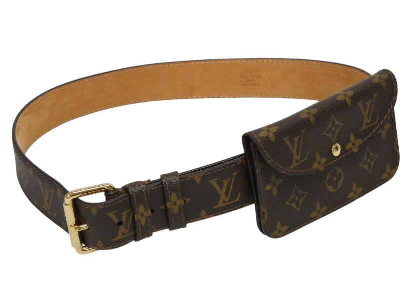 極美品 LOUIS VUITTON ルイヴィトン サンチュールポシェットソロ ポーチ付ベルト ウエストバッグ ヒップバッグ M6948V 中古 4b009126