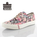 Admiral アドミラル BRIGHTON LB SJAD1502 レディース スニーカー GM-1502 ピンク フラワー柄