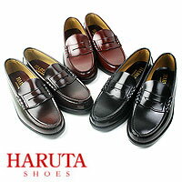 HARUTA【ハルタ ローファー】6550 メンズ 靴 （23.0〜27.5cm）送料無料【smtb-m】■送料無料■HARUTA【ハルタ ローファー 靴】学生靴なら履きやすくて疲れないハルタのローファー。丈夫なのも嬉しい［カラー:クロ・ブラウン・ジャマイカ］