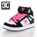 DC SHOES ディーシーシューズ REBOUND SE リバウンド DK166001 KWP スニーカー キッズ ジュニア ブラック/ホワイト/ピンク セール