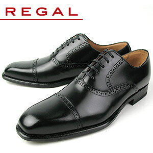 リーガル 靴 メンズ ビジネスシューズ ストレートチップ REGAL 122R AL ブラック 紳士靴 送料無料 特典B