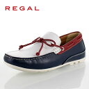 リーガル 靴 メンズ REGAL 55PRAF ホワイト トリコロール カジュアルシューズ ドライ