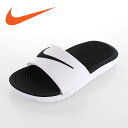 ナイキ NIKE シャワーサンダル カワ スライド KAWA SLIDE GS/PS 819352-100 ホワイト ブラック キッズ ジュニア レディース ビーチサンダル