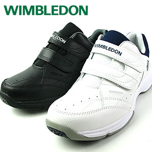 WIMBLEDON ウィンブルドン WM-6000 オールコート対応 メンズ テニスシューズ ホワイト ブラックゆったりワイドで履き心地GOOD！軽量ソールのテニスシューズ。