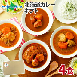 北海道<strong>スープカレー</strong>4食セット ギフト箱(<strong>北国</strong>チキンレッグ/南家/天竺/ココナッツ)レトルト カレー gift レトルト食品 詰め合わせ 北海道 <strong>スープカレー</strong> セット 食べ物 母の日 プレゼント チキンカレー お取り寄せ グルメ 送料無料 母の日 ギフト set soup curry present 内祝い