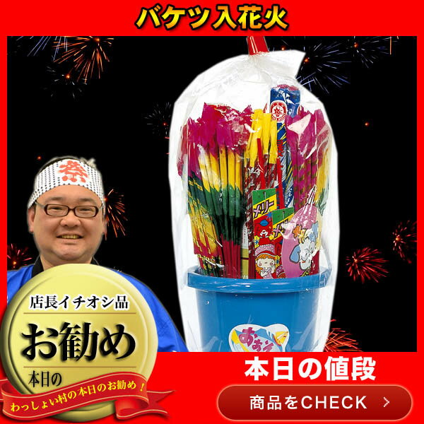 ★定価2000円の53%OFF★バケツ入り花火 ハナビ はなび 縁日 お祭り イベント 景品 子供会 玩具