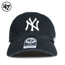 47Brand YANKEES 47 CLEAN UP フォーティーセブン クリーンナップ キャップ 帽子 ヤンキース メンズ レディース ブラック 黒 B-RGW17GWS-BKD