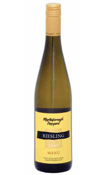 ■マーティンボローヴィンヤード　マヌ　リースリング[2011](750ml)白　Martinborough Vineyard Manu Riesling[2011]【出荷：7〜10日後】