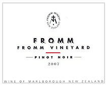 ■フロム　フロム　ヴィンヤード　　ピノノワール[2007](750ml)赤　Fromm Fromm Vineyard Pinot Noir[2007]【出荷：7〜10日後】【19%OFF】 ≪高得点≫