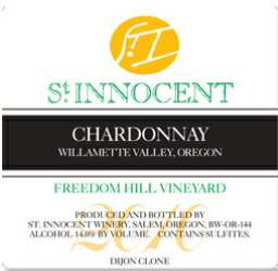 セント イノセント シャルドネ　フリーダムヴィンヤード[2010]St Innocent Chardonnay Freedom Hill Vineyard[2010]