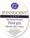 セント イノセント ピノグリ ヴァイダ ヴィンヤード[2008]St Innocent Pinot Gris Vitae Vineyard[2008]【27%OFF】　