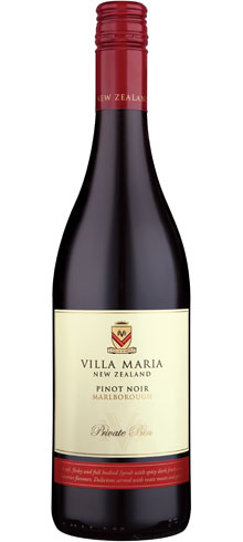 ●ヴィラマリア プライベートビン ピノノワール[2010] Villa Maria Private Bin Pinot Noir[2010]△