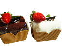 タオルケーキ●La patissier カップショートケーキイチゴ(シャーリングウォッシュタオル)●【10P27May11】