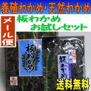 【初回限定!メール便送料無料】板わかめお試しセット養殖板わかめと天然板わかめ