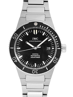 【中古】IWC GSTアクアタイマー オートマティック SS ブラック文字盤 IW3536-002(IW353602) 《生産終了モデル・ダイバーズウォッチ》