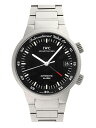 IWC GSTアラーム メンズ ブラック文字盤 チタン 自動巻き IW353701（3537-001） 《生産終了レアモデル！》バイヤー厳選！ジュビリーの優良中古・安心の返品可♪