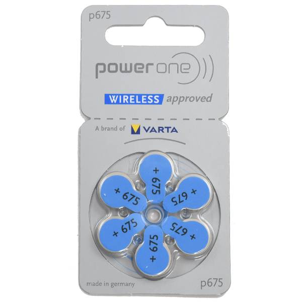 6個セット￥350　補聴器用空気電池PR44(P675)ドイツ　Power One製　補聴器用電池【02P123Aug12】【メール便OK】