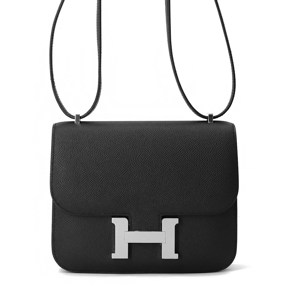 エルメス ショルダーバッグ ミニ コンスタンス3 ブラック/シルバー金具 エプソン K刻印 HERMES Constance 黒 エルメス コンスタンス エルメス バッグ エルメス レディース HERMES Constance HERMES BAG