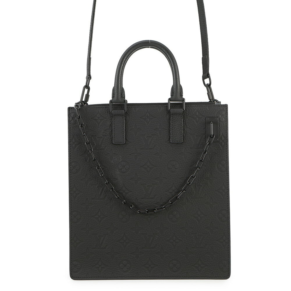 ルイヴィトン ハンドバッグ モノグラム・トリヨン サックプラ・メッセンジャー M55924 LOUIS VUITTON ヴィトン 黒 ブラック 【安心保証】 【中古】 ルイ・ヴィトン モノグラム バッグ LOUIS VUITTON BAG