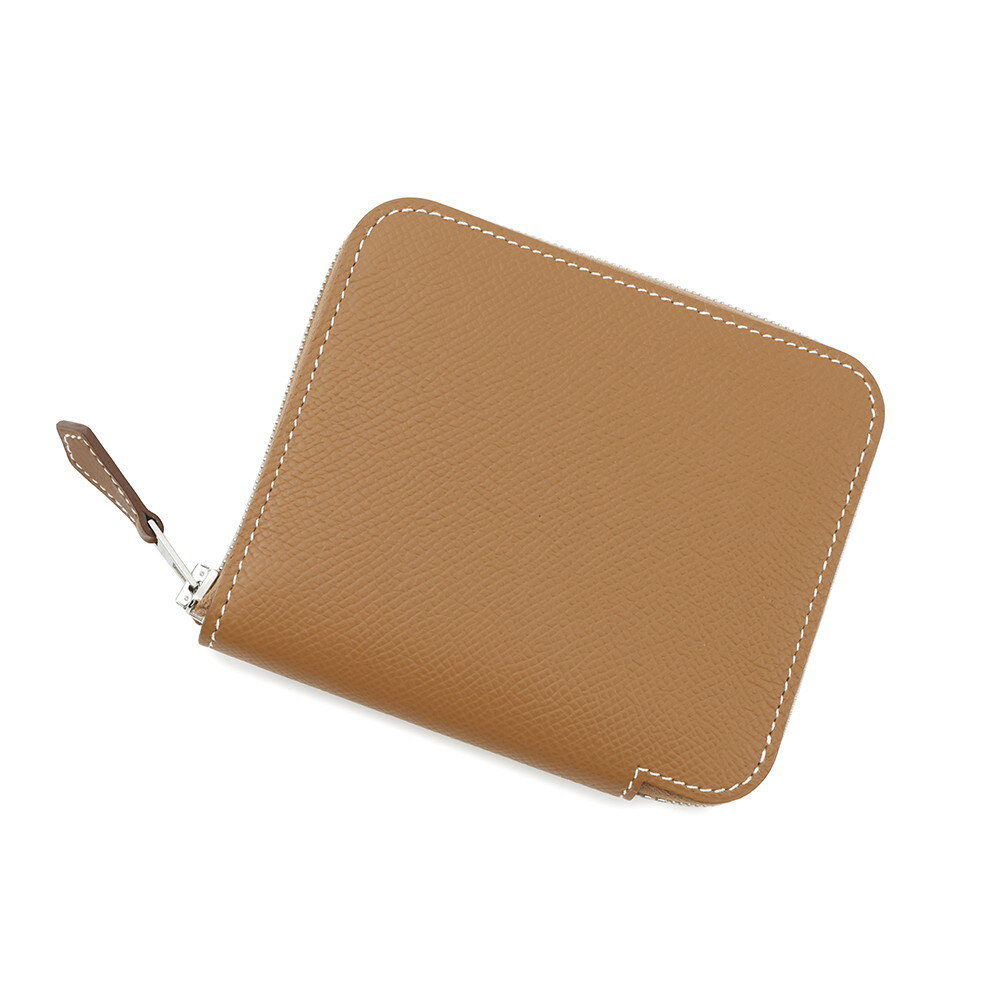 エルメス コインケース アザップコンパクト シルクイン ゴールド/シルバー金具 エプソン B刻印 【中古】 エルメス 財布 エルメス 小銭入れ HERMES WALLET