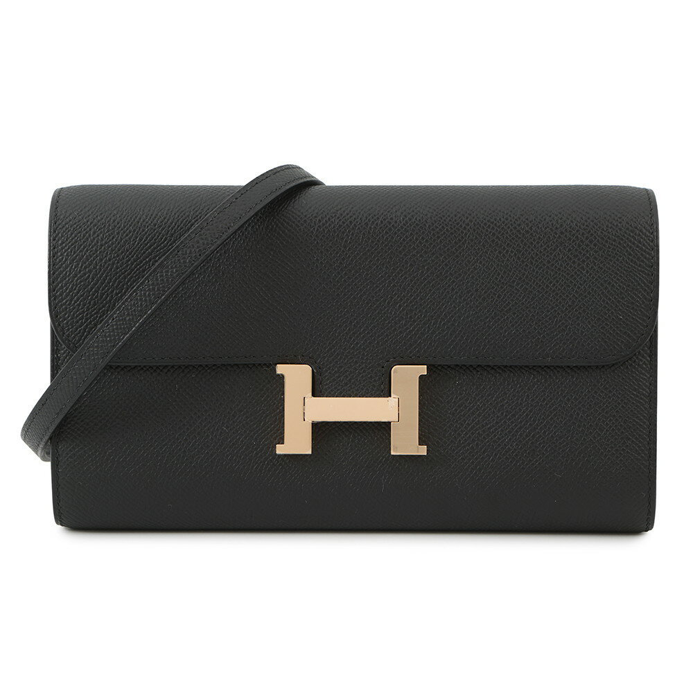 エルメス 長財布 コンスタンス ロング トゥーゴー ブラック/ピンクゴールド金具 エプソン W刻印 HERMES 財布 黒 エルメス コンスタンス ロング エルメス 財布 エルメス レディース HERMES WALLET