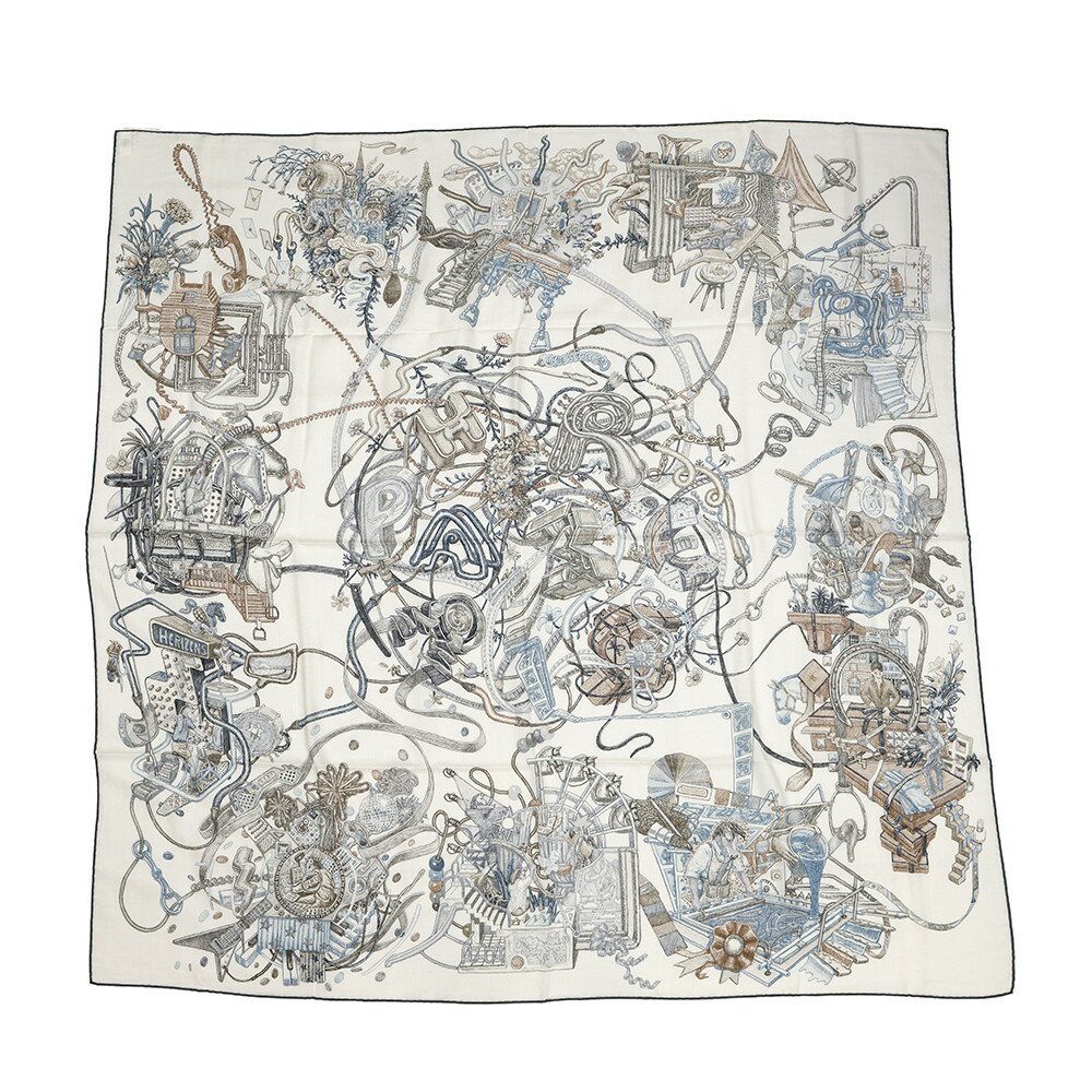 エルメス ストール カレ140 カレジェアン エルメスの世界 LE MONDE D'HERMES カシミヤ シルク 2025秋冬 エルメス ストール エルメス カレ HERMES SCARF