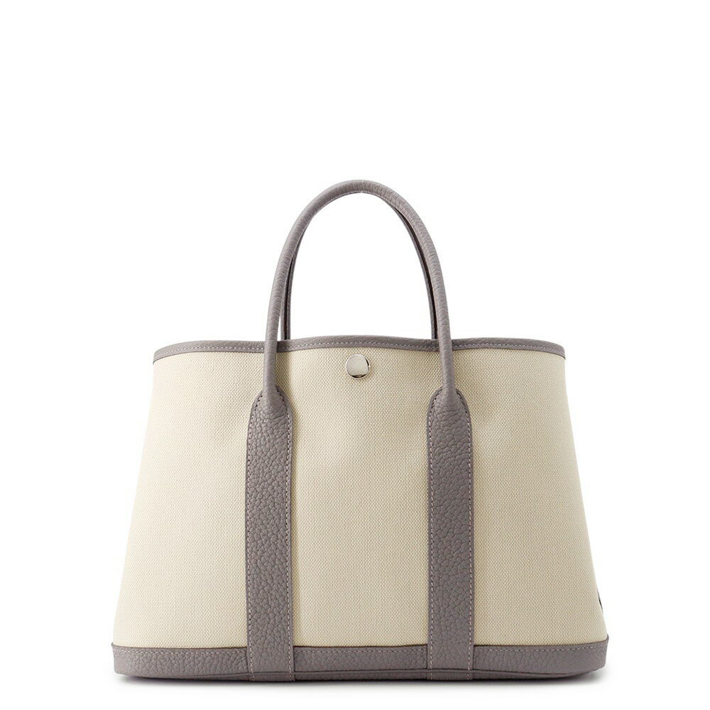 エルメス トートバッグ ガーデンパーティTPM グリメイヤー/エクリュ/シルバー金具 トワルアッシュ/ネゴンダ U刻印 【中古】 エルメス ガーデンパーティ エルメス バッグ エルメス レディース HERMES BAG