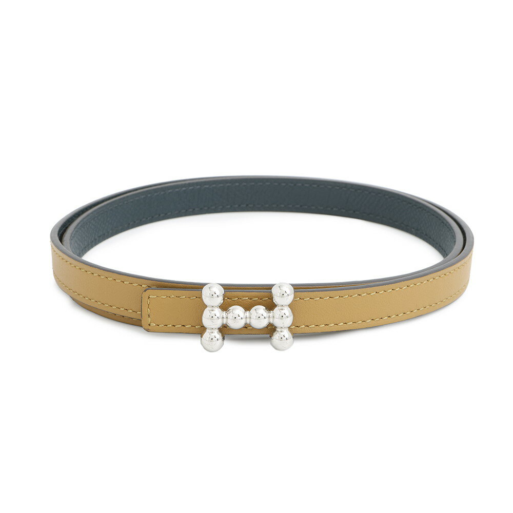 エルメス べルト バブル バックル セサミ/ヴェールシプレ/シルバー金具 スイフト/エプソン B刻印 サイズ75 リバーシブル 【安心保証】 【中古】 エルメス べルト エルメス レディース HERMES