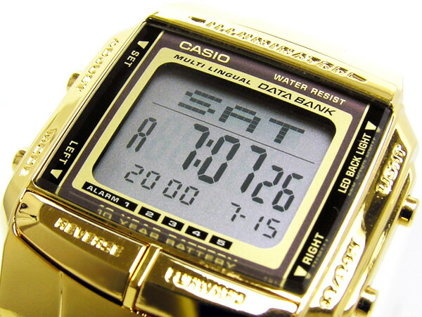 【ポイント2倍 ＋送料無料 】CASIO カシオ データバンク ゴールド CASIO 海外モデル D...:watchking:10003488