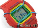【+送料無料!】ベビーG Baby-G ベビージー プロテクター付き復刻モデル カシオ CASIO デジタル 腕時計 レッド グリーン イエロー BGD-501-4BDR BGD-501-4B