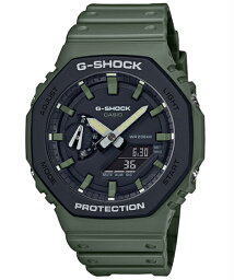 【10%OFFクーポン 4/18 0___00～4/21 9___59】G-SHOCK Gショック ジーショック GA-2110シリーズ カシオ CASIO アナデジ 腕時計 <strong>グリーン</strong> ブラック GA-2110SU-3AJF【国内正規モデル】