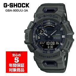 【10%OFFクーポン 5/1 0___00～5/7 9___59】G-SHOCK GBA-900UU-3A G-SQUAD スマホ連動 アナデジ メンズ腕時計 カーキ<strong>グリーン</strong> Gショック ジーショック カシオ 逆輸入海外モデル