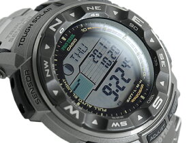 【送料無料】CASIOPROTREKPROTREKカシオプロトレックトリプルセンサー搭載ソーラーデジタル腕時計シルバーグレーPRG-250T-7DR